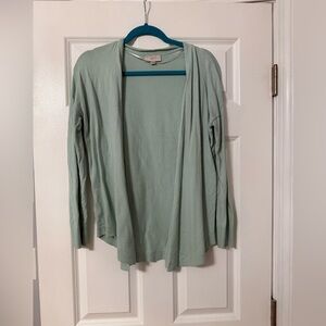Loft Outlet | Mint Green Open Cardigan Sweater | Size M